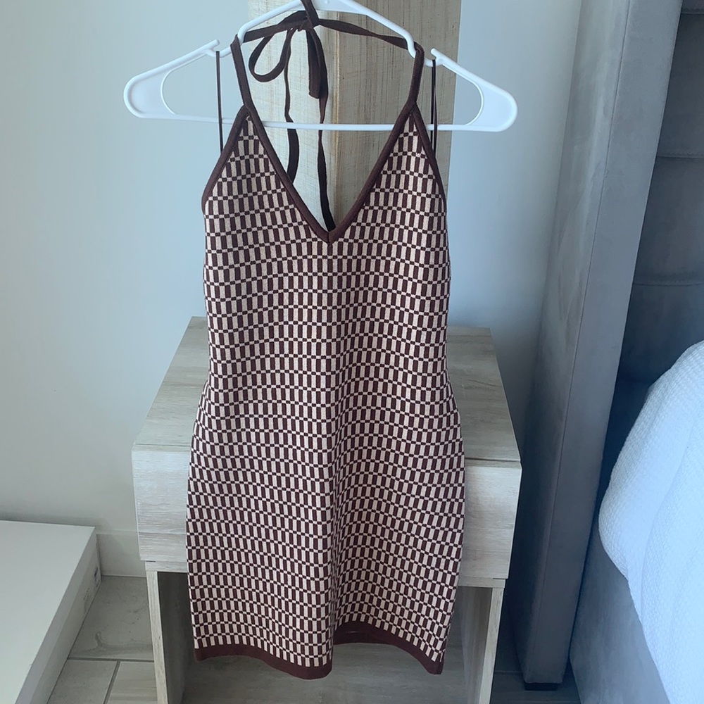 NWT mini halter dress